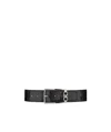 Ferragamo Salvatore  Embossed Buckle Belt In Black