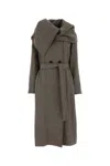 Ferragamo Embroidered Wool Blend Coat In White