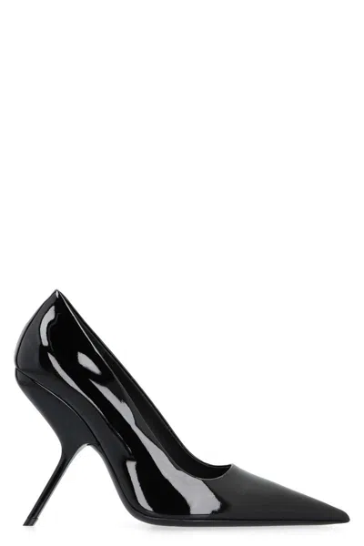 Ferragamo Eva Patent Leather Pumps In Black