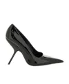 Ferragamo Eva 105mm Patent Leather Pumps In Black