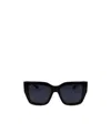 Ferragamo Gancini 55mm Modified Rectangular Sunglasses In Black
