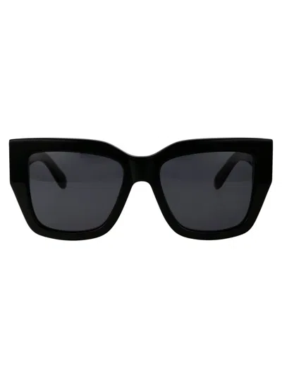 Ferragamo Salvatore  Eyewear Butterfly Frame Sunglasses In Black