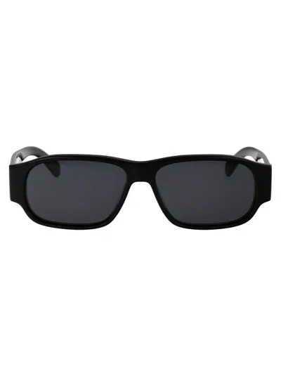 Ferragamo Salvatore  Eyewear Rectangular Frame Sunglasses In Black