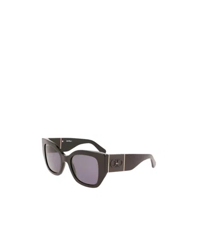 Ferragamo Salvatore  Eyewear Square Frame Sunglasses In Black