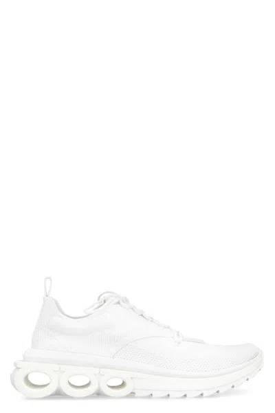 FERRAGAMO SALVATORE FERRAGAMO FABRIC LOW-TOP SNEAKERS