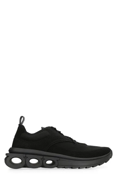 FERRAGAMO SALVATORE FERRAGAMO FABRIC LOW-TOP SNEAKERS