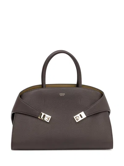 Ferragamo Salvatore   Brown Leather Hand Bag