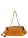 Ferragamo Shoulder Bag Featuring Chain Strap In Orange