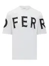 Ferragamo White Oversize Cotton T-shirt In White