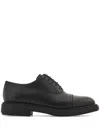 Ferragamo Lace-up Balmoral Calfskin Cap Toe Shoes