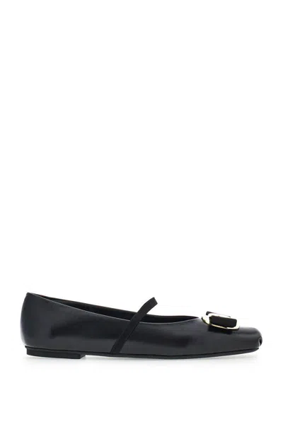 Ferragamo Salvatore  Flat Shoes In Black