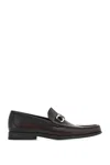 Ferragamo Men's Foster Gancini Bit Loafers In Cordovan/ Black