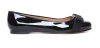 Ferragamo Glossy Leather Ballerinas With Bow Accent In Multi