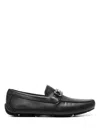 Ferragamo Gancini Leather Loafers In Multicolor