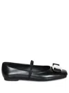 Ferragamo New Vara Bow-embellished Ballet Flats In Black