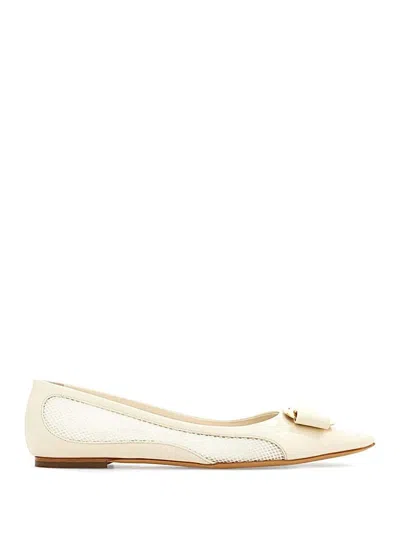 Ferragamo Salvatore  Flats In White