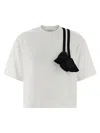 Ferragamo T-shirt With Floral Detail And Tassels In Black