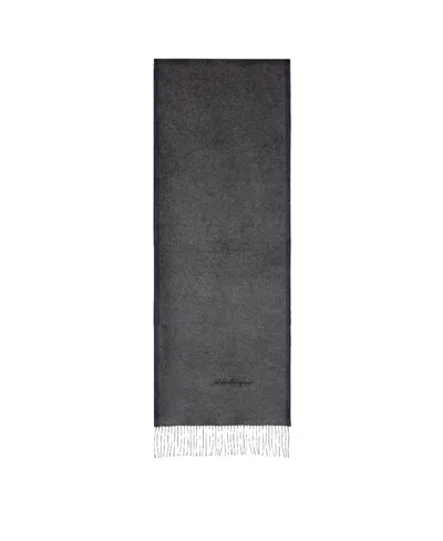 Ferragamo Salvatore  Fringe Detailed Scarf In Black
