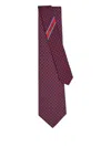 Ferragamo Gancini And Hearts Printed Ada Silk Tie
