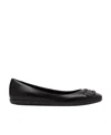 Ferragamo Salvatore  Gancini Ballet Flats In Black