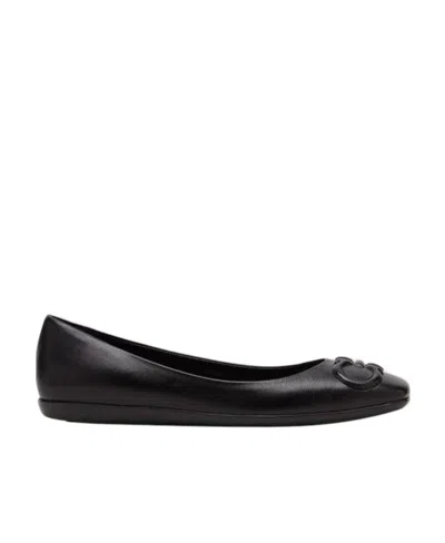 Ferragamo Salvatore  Gancini Ballet Flats In Black