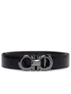 Ferragamo Men's Gancini Reversible Leather Belt