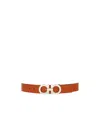 Ferragamo Salvatore  Gancini-buckle Reversible Belt In Brown