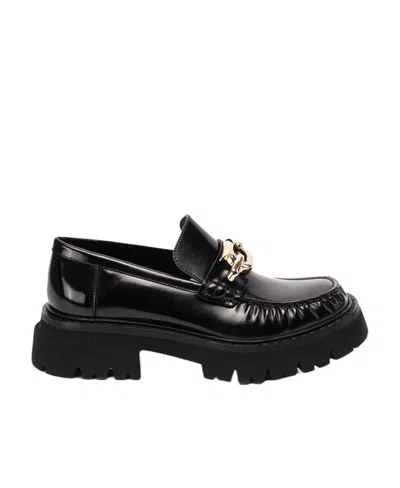 FERRAGAMO SALVATORE FERRAGAMO GANCINI BUCKLE SLIP-ON LOAFERS