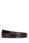 FERRAGAMO FERRAGAMO GANCINI BUCKLED REVERSIBLE BELT