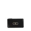 Ferragamo Salvatore  Gancini Card Holder In Black