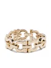 Ferragamo Gancini Chain-link Bracelet In Grey
