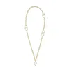 Ferragamo Chain Link Pendant Necklace In Yellow