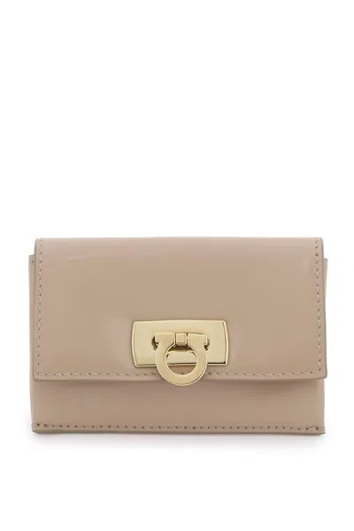 Ferragamo Salvatore  Gancini Coin Purse Women In Cream