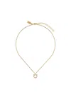 Ferragamo Necklace With Gancini Charm In Brass In Grey