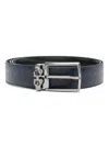 Ferragamo Square Anim Midnight Dark Blue Belt In Blue