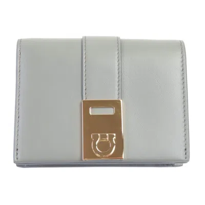 Pre-owned Ferragamo Salvatore  Gancini Leather Wallet (bi-fold) ()