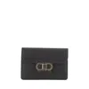 Ferragamo Salvatore  Gancini Leather Wallet In Black