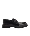 Ferragamo Salvatore  Gancini Plaque Loafers In Black