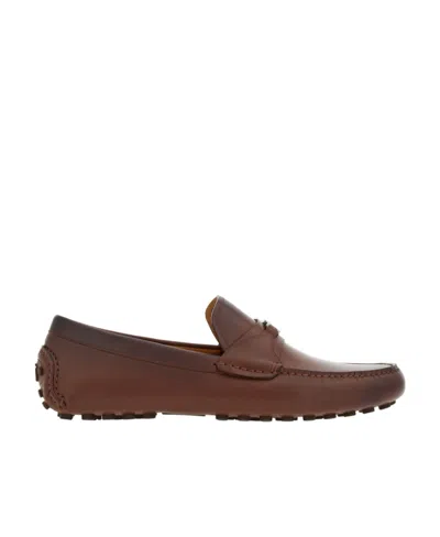 FERRAGAMO SALVATORE FERRAGAMO GANCINI PLAQUE SLIP-ON LOAFERS
