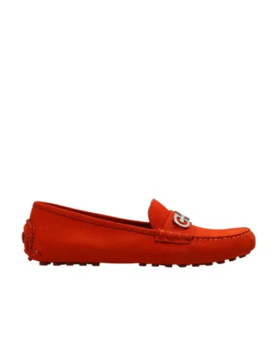 Ferragamo Salvatore  Gancini-plaque Slip-on Loafers In Brown