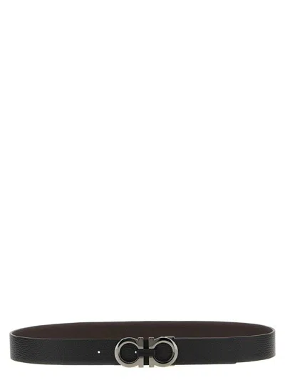 Ferragamo Gancini Reversible Belt In Multicolor