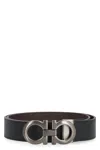 Ferragamo Salvatore  Gancini Reversible Belt In Black