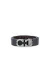 Ferragamo Gancini Buckle Belt In Black