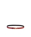Ferragamo Gancini Reversible Leather Belt In Black