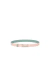 Ferragamo Double Gancini Buckled Belt In Green