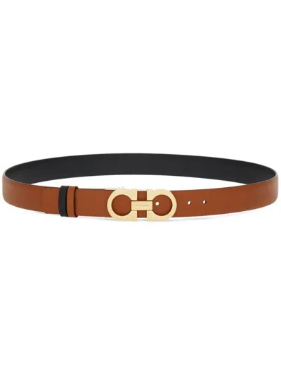FERRAGAMO SALVATORE FERRAGAMO GANCINI REVERSIBLE BELT H25 ACCESSORIES