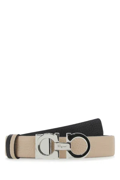 Ferragamo Gancini Reversible Belt In Multi