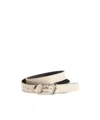Ferragamo Salvatore  Gancini Reversible Belt In Nude