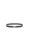 Ferragamo Salvatore  Gancini Reversible Buckle Belt In Black