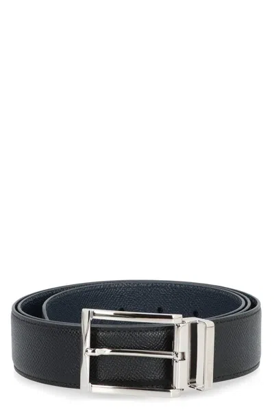 FERRAGAMO SALVATORE FERRAGAMO GANCINI REVERSIBLE LEATHER BELT